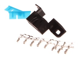 Conector OBD2 hembra sin pines conectados, 16 pines libres