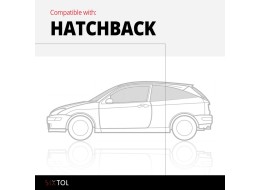Bandeja de maletero de goma RENAULT Laguna 2001–2008, hatchback.