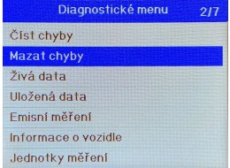 Autodiagnóstico SX FIVE en CZ/SK/DE/EN/HU