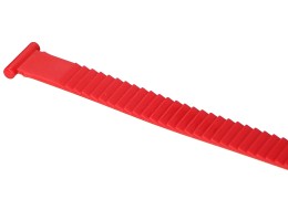 Correa de sujeción para portabicicletas para enganche, longitud 27 cm, roja - repuesto
