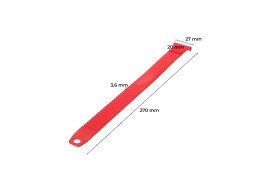 Correa de sujeción para portabicicletas para enganche, longitud 27 cm, roja - repuesto
