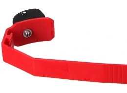 Correa de cierre rápido para portabicicletas de enganche, longitud 38 cm, roja - pieza de recambio