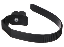 Correa de cierre rápido para portabicicletas de enganche, longitud 38 cm, negra - recambio