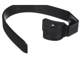 Correa de cierre rápido para portabicicletas de enganche, longitud 38 cm, negra - recambio