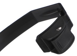 Correa de cierre rápido para portabicicletas de enganche, longitud 38 cm, negra - recambio