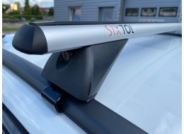 Barra transversal de aluminio con cerradura ROOF RACK IN 1, 120cm, capacidad 90kg