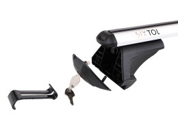 Barra transversal con cerradura de aluminio ROOF RACK IN PRO, 120 cm, capacidad 90 kg