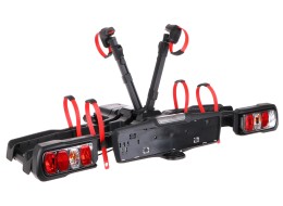 Portabicicletas para enganche E-BIKE 2 PREMIUM - 2 bicicletas eléctricas, capacidad 60 kg, plegable