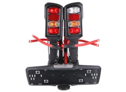 Portabicicletas para enganche E-BIKE 2 PREMIUM - 2 bicicletas eléctricas, capacidad 60 kg, plegable
