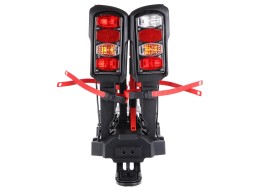 Portabicicletas para enganche E-BIKE 2 PREMIUM - 2 bicicletas eléctricas, capacidad 60 kg, plegable
