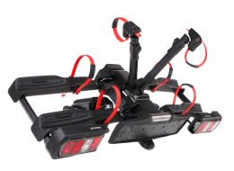 Portabicicletas para enganche E-BIKE 2 PREMIUM - 2 bicicletas eléctricas, capacidad 60 kg, plegable