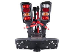 Portabicicletas para enganche E-BIKE 3 PREMIUM - 3 bicicletas eléctricas, capacidad 60 kg, plegable