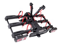 Portabicicletas para enganche E-BIKE 3 PREMIUM - 3 bicicletas eléctricas, capacidad 60 kg, plegable