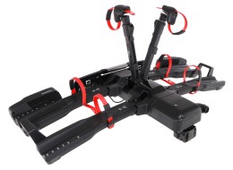 Portabicicletas para enganche E-BIKE 2 PRO - 2 bicicletas eléctricas, capacidad 60 kg, plegable