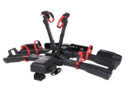Portabicicletas para enganche E-BIKE 2 PRO - 2 bicicletas eléctricas, capacidad 60 kg, plegable