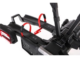 Portabicicletas para enganche E-BIKE 2 PRO - 2 bicicletas eléctricas, capacidad 60 kg, plegable