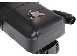 Portabicicletas para enganche E-BIKE 2 PRO - 2 bicicletas eléctricas, capacidad 60 kg, plegable