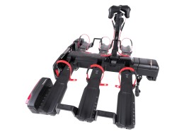 Portabicicletas para enganche E-BIKE 3 PRO - 3 bicicletas eléctricas, capacidad 60 kg, plegable