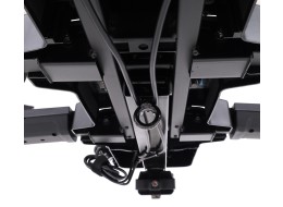 Portabicicletas para enganche E-BIKE 3 PRO - 3 bicicletas eléctricas, capacidad 60 kg, plegable