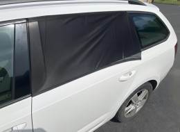 Parasol para ventana lateral del coche / funda para puerta CAR SUNSHADE SET 1, talla S, 2 unidades