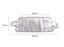 Cortina contra heladas, nieve y sol CAR SNOW COVER 1, 200 x 70 cm