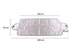Cortina contra heladas, nieve y sol CAR SNOW COVER 2, 200 x 70 cm