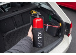 Soporte para extintor de 1 kg para coche con cierre de gancho y bucle CAR FIRE 1