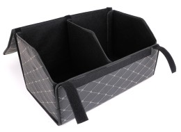 Organizador de maletero CAR COMPACT ELEGANT L, 2 compartimentos, plegable, con tapa SIXTOL