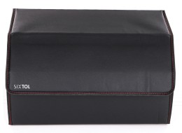 Organizador para maletero CAR COMPACT LEATHER L, 2 compartimentos, plegable, con tapa