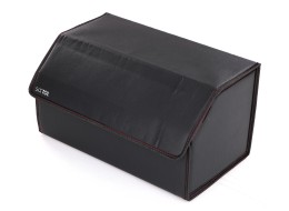 Organizador para maletero CAR COMPACT LEATHER L, 2 compartimentos, plegable, con tapa