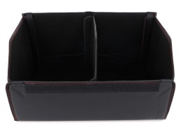 Organizador para maletero CAR COMPACT LEATHER L, 2 compartimentos, plegable, con tapa