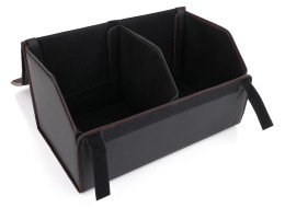Organizador para maletero CAR COMPACT LEATHER L, 2 compartimentos, plegable, con tapa