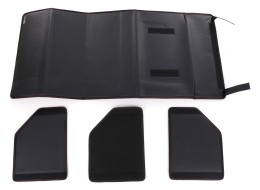 Organizador para maletero CAR COMPACT LEATHER L, 2 compartimentos, plegable, con tapa