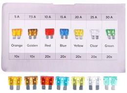 Juego de fusibles automotrices tipo cuchilla MECHANIC FUSE SET 1, 5-30A, 120 uds