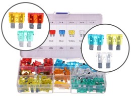Juego de fusibles automotrices tipo cuchilla MECHANIC FUSE SET 1, 5-30A, 120 uds