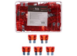 Juego de fusibles de cuchilla para automóviles MECHANIC FUSE SET 10A, 100 unidades