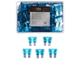 Juego de fusibles de cuchilla para automóviles MECHANIC FUSE SET 15A, 100 unidades