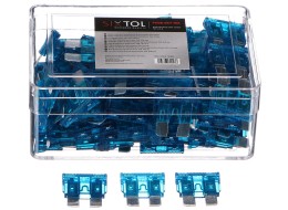 Juego de fusibles de cuchilla para automóviles MECHANIC FUSE SET 15A, 100 unidades