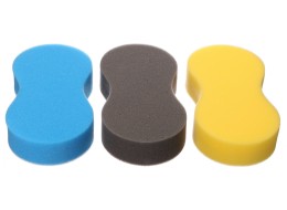 Esponja para lavar coches CAR DETAILING WASH 3, 3 uds, azul, negro, amarillo