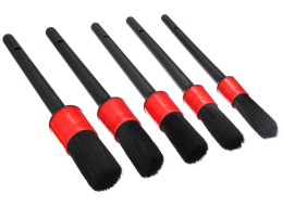 Juego de 5 cepillos de precisión suaves para limpieza del coche CAR DETAILING BRUSH 5 SOFT, 5 piezas