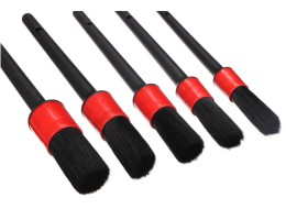 Juego de 5 cepillos de precisión suaves para limpieza del coche CAR DETAILING BRUSH 5 SOFT, 5 piezas