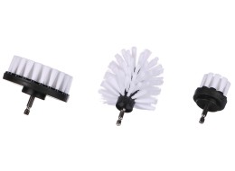 Juego de cepillos para taladro para limpieza del coche CAR DETAILING DRILL BRUSH 3 SOFT, 3 piezas