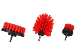 Juego de cepillos para taladro para limpieza de coche CAR DETAILING DRILL BRUSH 3 MEDIUM, 3 piezas