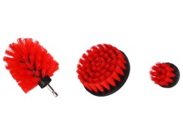 Juego de cepillos para taladro para limpieza de coche CAR DETAILING DRILL BRUSH 3 MEDIUM, 3 piezas