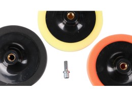 Juego de almohadillas/esponjas pulidoras con portaeje para limpieza de coche CAR DETAILING PAD 3, 3