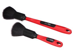 Juego de cepillos de precisión para coches con mango ergonómico CAR DETAILING BRUSH 2 PRO, 2 piezas