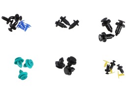 Juego de grapas, clips y pasadores para tapicería de vehículos MECHNIC TRIM CLIP SET 700