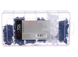 Juego de grapas, clips y pasadores para tapicería de vehículos MECHNIC TRIM CLIP SET 100
