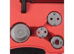 Compresor neumático para pistones de freno MECHANIC BRAKE SET PNEU 16, juego de 16 piezas