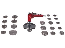Compresor neumático para pistones de freno MECHANIC BRAKE SET PNEU 23, juego de 23 piezas